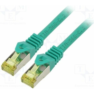 Goobay 69573 Patch S/FTP Kat: 6a RJ45 vidlice z obou stran lanko Cu