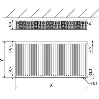 Mexen CV33 W633-050-060-00 500 mm x 600 mm
