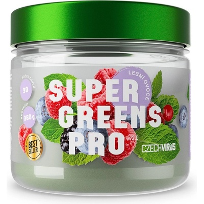Czech Virus Super Greens Pro V2.0 lesné ovocie 360 g