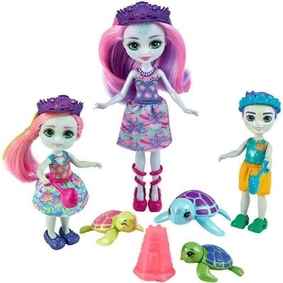 Mattel Royal Enchantimals Rodinka s doplňky Tinsley Turtle