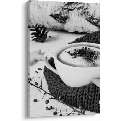 Obraz - Zimní cappuccino, jednodílný 60x90 cm
