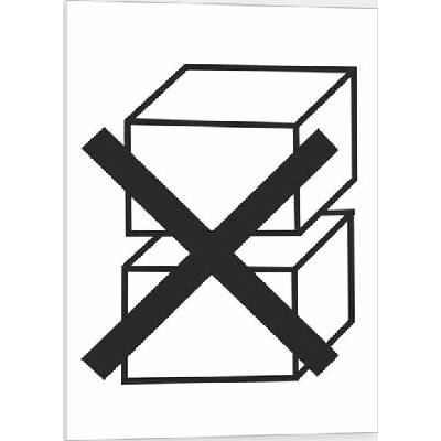 Traiva s.r.o Značení obalů Nestohovat / Do not stack - piktogram Verze: Samolepka 74 x 105 mm tl. 0.1 mm - Kód: 08660
