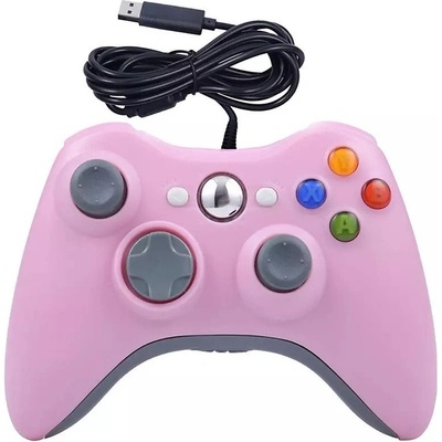 PSko drátový ovladač pro Xbox 360 růžový 5986