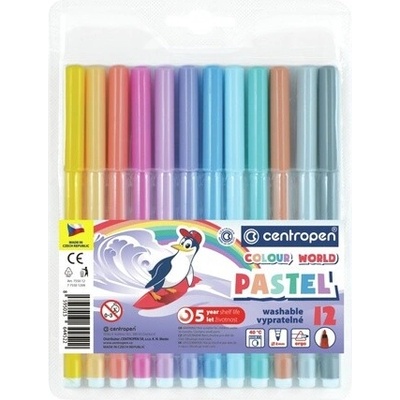 Centropen 7550 12 pastelových barev