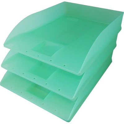 Herlitz odkladač A4 transparentný plastový pastelový / zelený