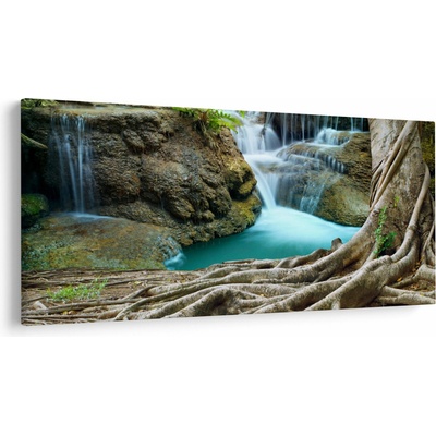 Obraz - Rieka s vodopádmi, jednodielne 250x125 cm
