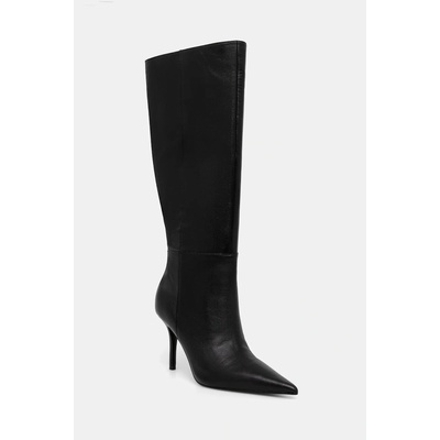 Guess Kožené kozačky GRESSA FLFGRS.LEA11.BLACK