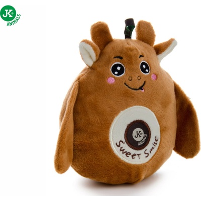 JK ANIMALS plyšová kravička, plyšová pískací hračka 16 cm