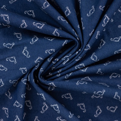 Riflovina Jeans 190g - Modrá dinosaury
