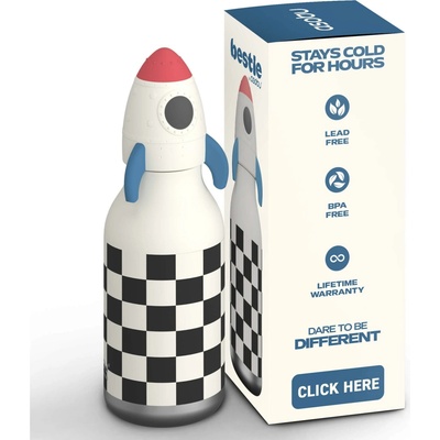 Asobu Rocket Termoska raketa 460 ml biela