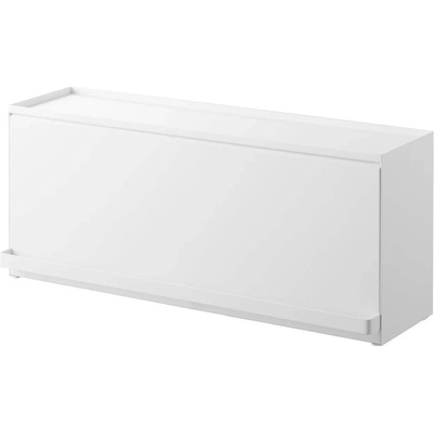 YAMAZAKI Polouzavřený úložný box na pracovní desku Tower 1452, bílý