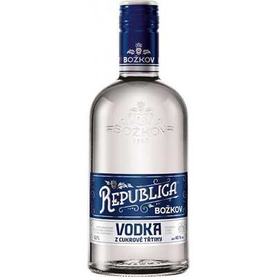 Božkov Republica Vodka z Cukrové Třtiny 40% 0,7 l (holá láhev)