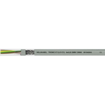 Helu 20063-1000 dátový kábel LiYCY 12 x 0.34 mm² sivá 1000 m
