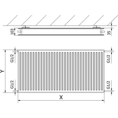 Mexen CH20 W420H-060-050-00 600 mm x 500 mm