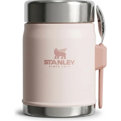 Stanley termoska jídelní se lžící vidličkou Rose Quartz 400 ml