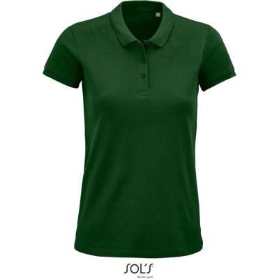 SOL's Collection Polokošile Planet Women bio bavlna krátký rukáv dámská COT-25357554000 Zelená lahvově
