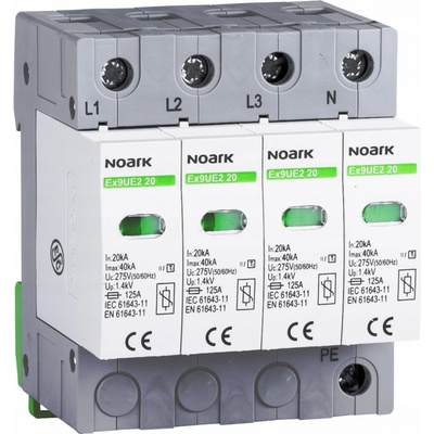 Noark třída 2 C , In=20 kA, Uc=275 VAC, 4pól Ex9UE2 20 4P 275 /103357/