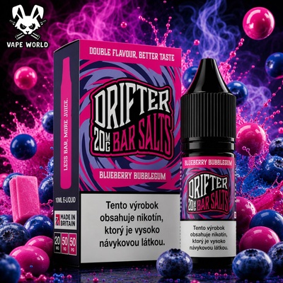 Juice Sauz Drifter Bar Salts Blueberry Bubblegum 10 ml 20 mg