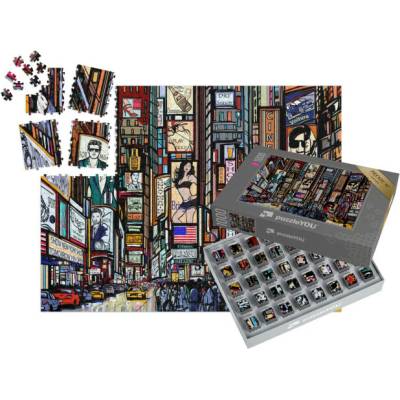 SMART SORTED® Ilustrace newyorské ulice Times Square 1000 dílků