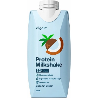 Vilgain Protein Milkshake kokosový krém 330 ml – Hledejceny.cz