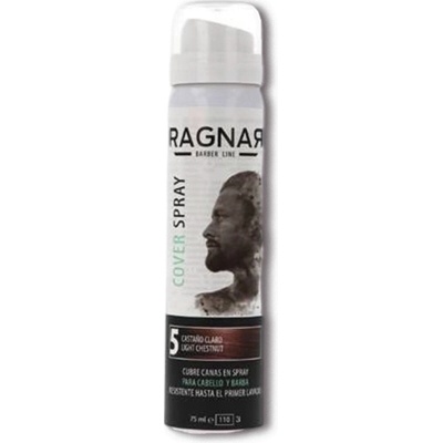 Ragnar sprej na zakrytie šedín a odrastov, svetlý gaštan 75 ml