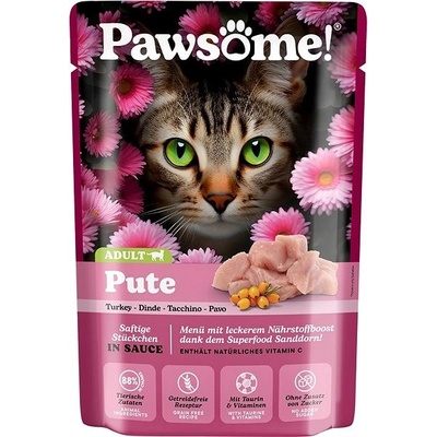 Pawsome! Adult s krůtím mäsom 85 g