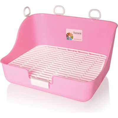 Tommi WC pro hlodavce s roštem Obdélníkové Růžové 28 x 21 x 16 cm – Hledejceny.cz