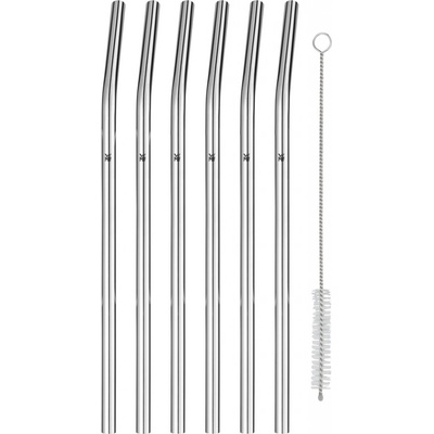 WMF Nerezová brčka 24 cm 6 ks + kartáček