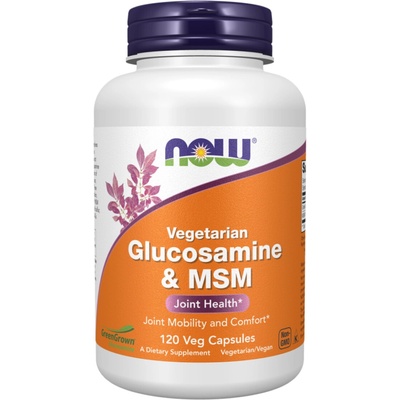 NOW Foods Glucosamine & MSM 120 rastlinných kapsúl