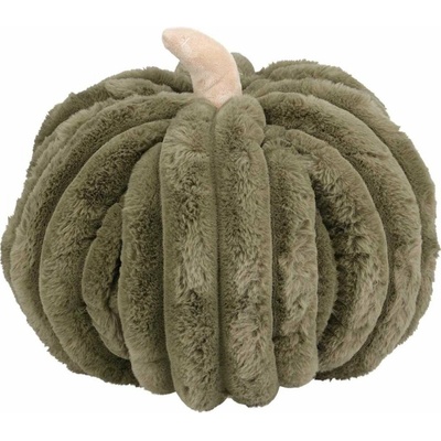 HOMESTYLING vankúš v tvare tekvice polyester zelený 32x25