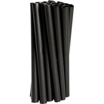 ABENA Brčka plastová koktejlová černá REUSE 12 cm 8 mm 260 ks
