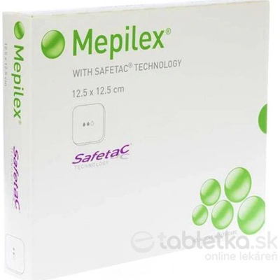 Mepilex obväz z penového silikónu 12,5x12, 5 cm 5 ks