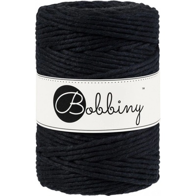 Bobbiny bavlněná šňůra na macramé XXL black