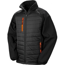 Result softshell bunda Black Compass černá-oranžová