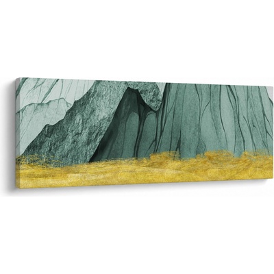 Obraz - Smaragdové hory N⁰3, jednodílný 145x58 cm