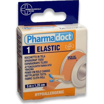 Pharmadoct náplast elastická hypoalergenní 5 m x 1,25 cm