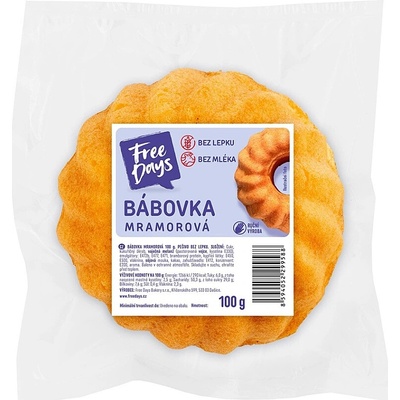 Free Days Bezlepková bábovka mramorovaná 100 g