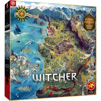 Good Loot The Witcher The Northern Realms Map 1000 dílků