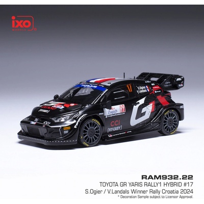 IXO Toyota GR Yaris Rally1 Rallye Croatia 2024 17 Ogier Landais 1:43