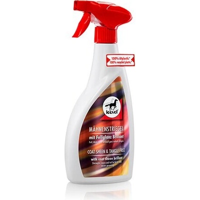 Leovet Powerstriegel Lesk na srst s lískovým ořechem pro tmavé koně rozprašovač 500 ml