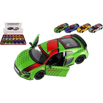 Kinsmart Auto 2020 Audi R8 Coupé kov/plast 12 barvy na zpětné natažení 1:36