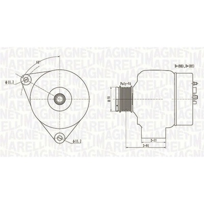 generátor MAGNETI MARELLI 063731300010