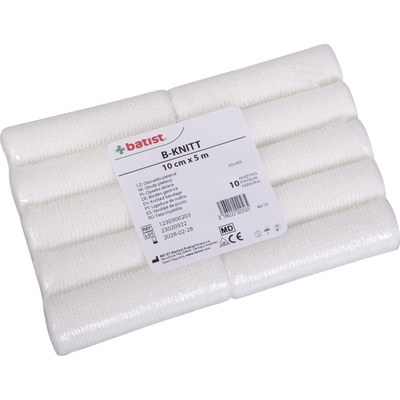 BATIST MEDICAL PRODUCTION B-KNITT obinadlo pletené nesterilní 10 cm x 5 m 10 ks – Hledejceny.cz