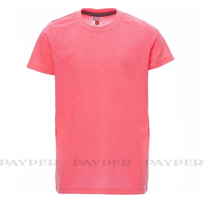PAYPER tričko SUNSET kids FLUO fluorescenční fuchsia červená