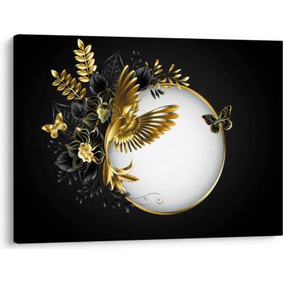Obraz - Koule se zlatými motivy, jednodílný 70x50 cm