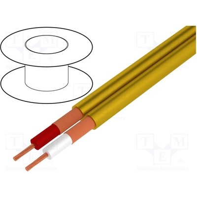 Tasker OFC 2x0,25mm² žlutý 1 m