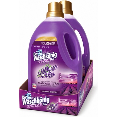 Waschkönig prací gel Universal Lavendel Kroatien limited 2 x 3,305 l 110 PD
