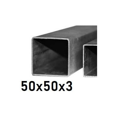 Jeklový profil 50x50x3, černý 3 m (JOKL-50x50x3-3)
