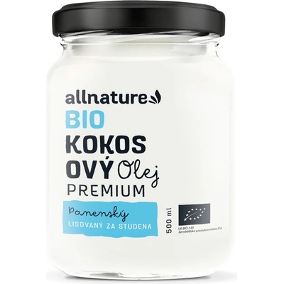 Allnature Bio Premium Kokosový olej 0,5 l – Hledejceny.cz