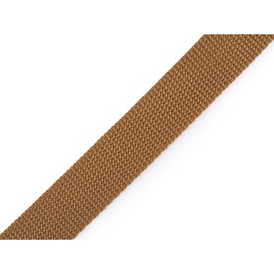 Popruh polypropylenový šíře 25 mm tloušťka 2 mm, střední, 22 béžová tm.